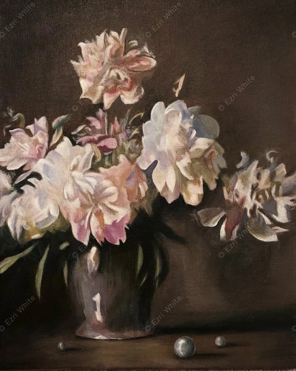 Master Copy Vase Of Peonies