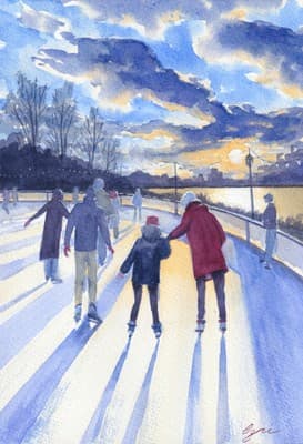 Ice Skaters at Prospect Park