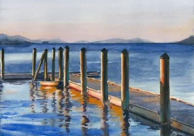 Moored At Dusk